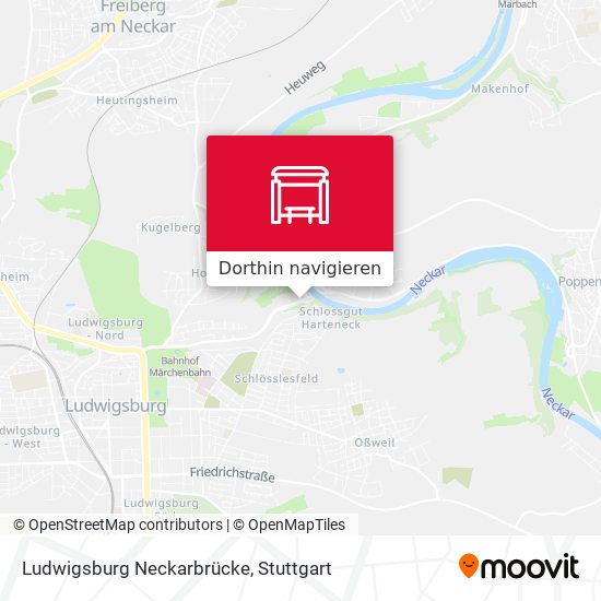 Ludwigsburg Neckarbrücke Karte
