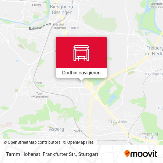Tamm Hohenst. Frankfurter Str. Karte