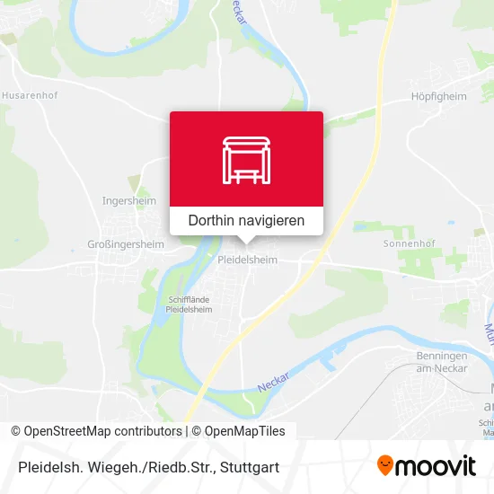 Pleidelsh. Wiegeh./Riedb.Str. Karte