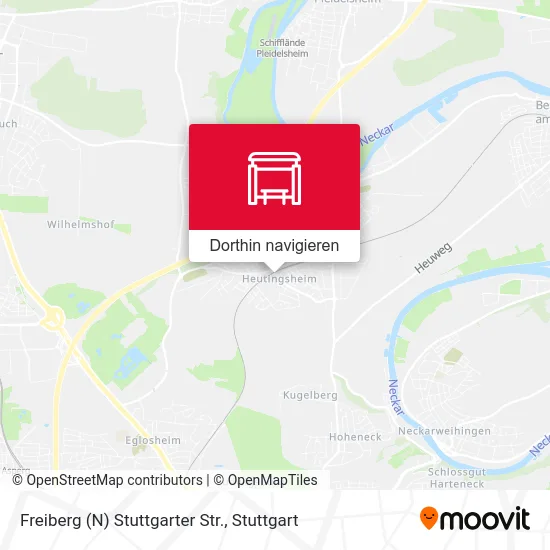 Freiberg (N) Stuttgarter Str. Karte