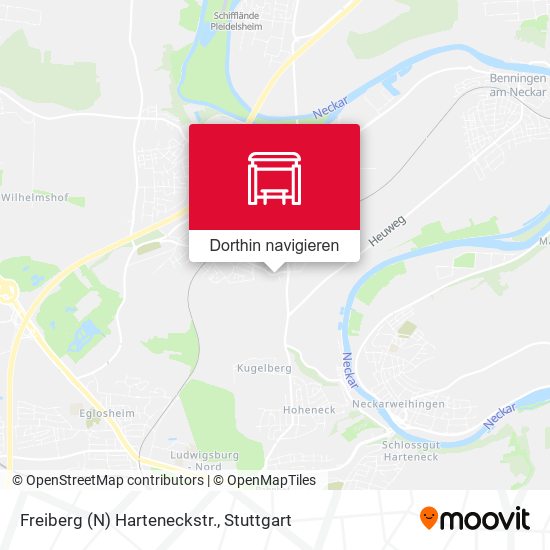 Freiberg (N) Harteneckstr. Karte