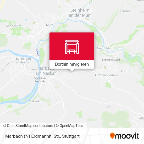 Marbach (N) Erdmannh. Str. Karte