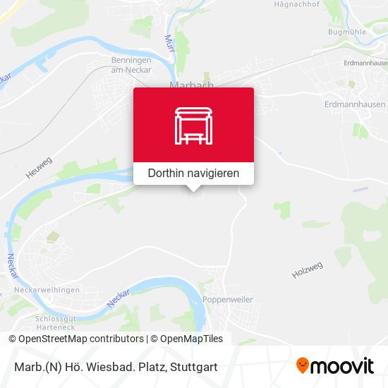 Marb.(N) Hö. Wiesbad. Platz Karte