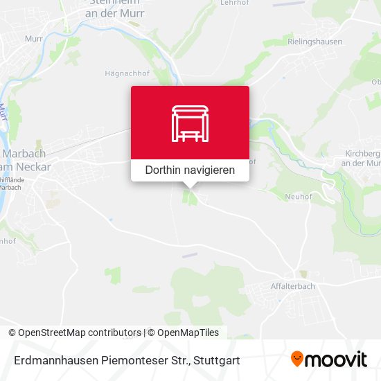 Erdmannhausen Piemonteser Str. Karte