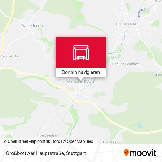 Großbottwar Hauptstraße Karte