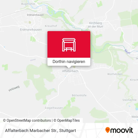 Affalterbach Marbacher Str. Karte