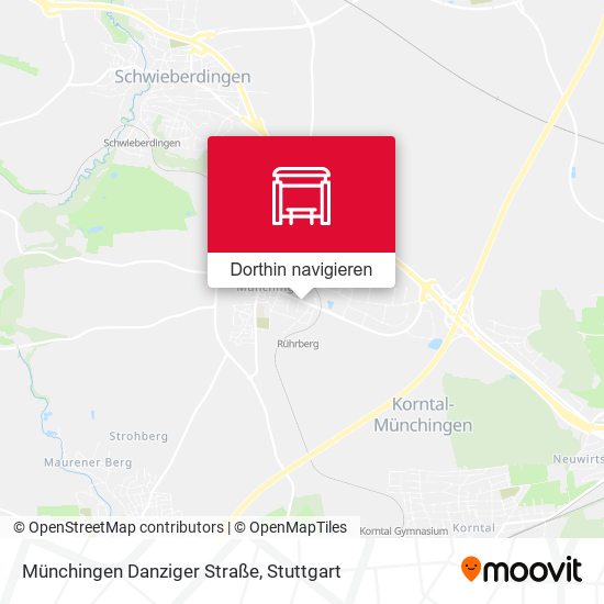Münchingen Danziger Straße Karte
