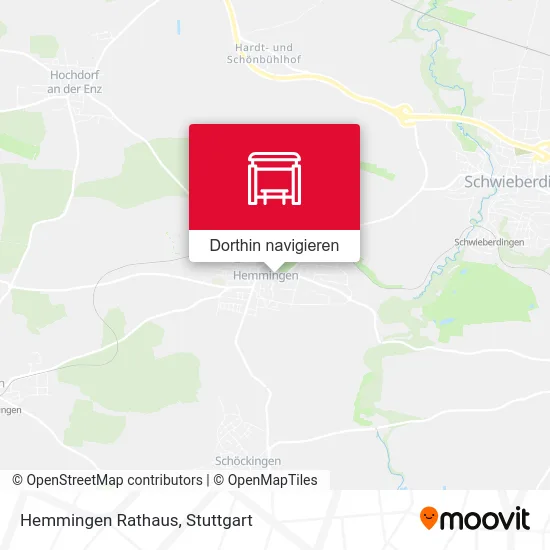 Hemmingen Rathaus Karte