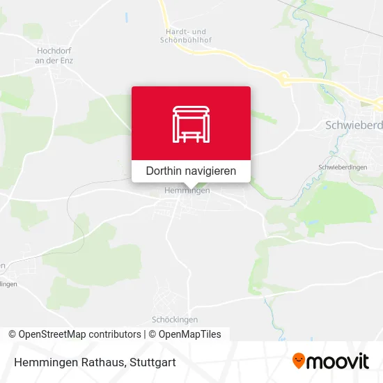 Hemmingen Rathaus Karte
