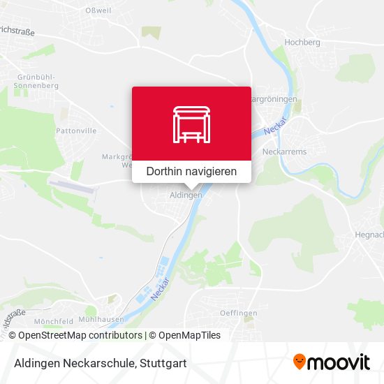 Aldingen Neckarschule Karte