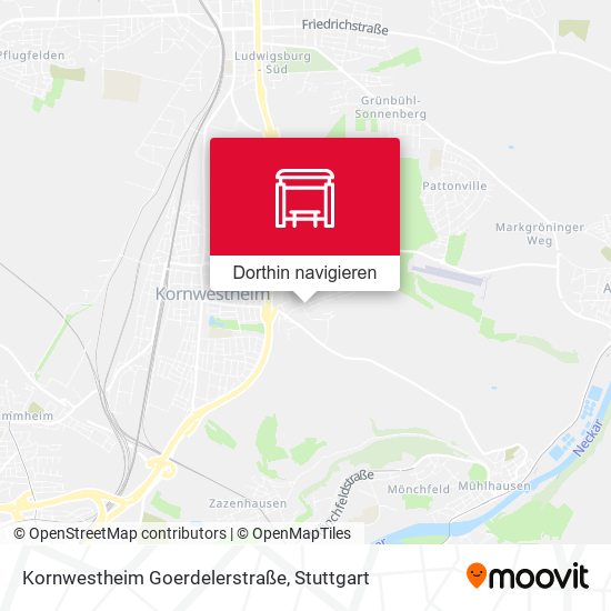 Kornwestheim Goerdelerstraße Karte