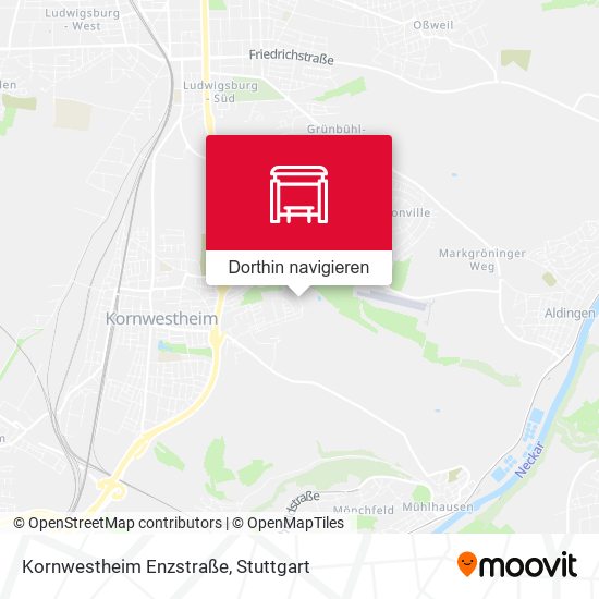 Kornwestheim Enzstraße Karte