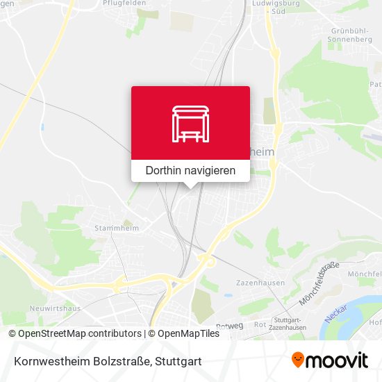 Kornwestheim Bolzstraße Karte