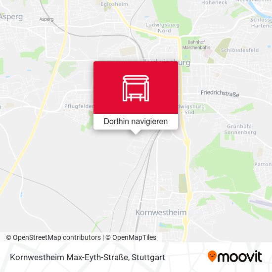 Kornwestheim Max-Eyth-Straße Karte