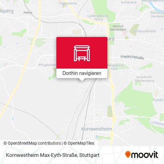 Kornwestheim Max-Eyth-Straße Karte