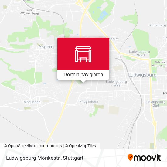 Ludwigsburg Mörikestr. Karte