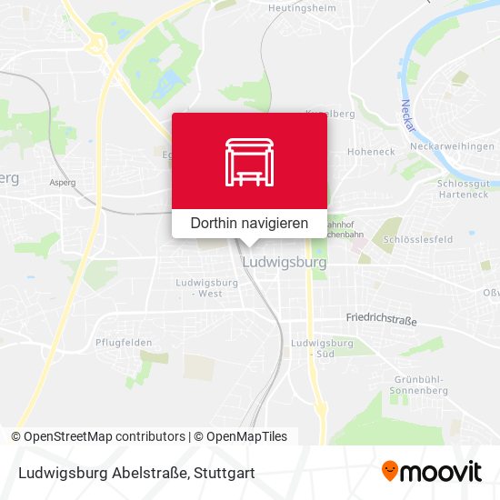 Ludwigsburg Abelstraße Karte