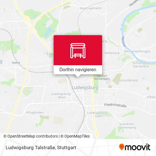 Ludwigsburg Talstraße Karte