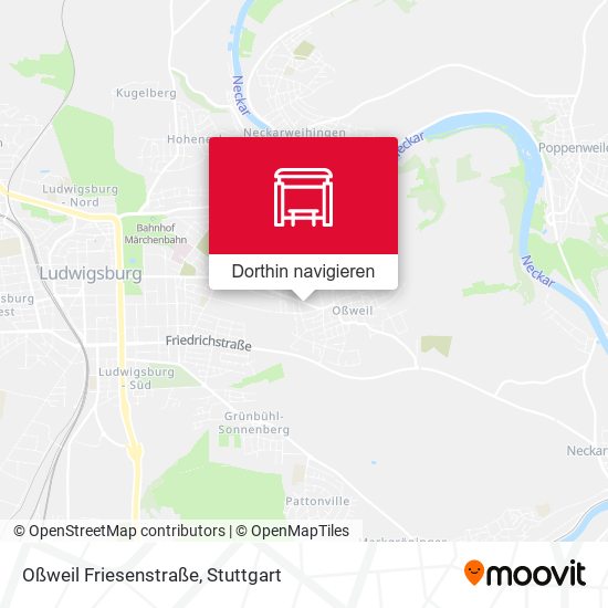 Oßweil Friesenstraße Karte