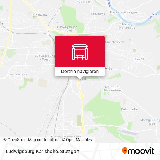 Ludwigsburg Karlshöhe Karte