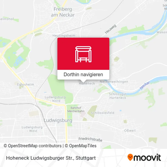 Hoheneck Ludwigsburger Str. Karte