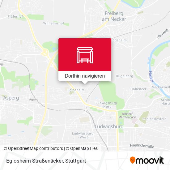 Eglosheim Straßenäcker Karte