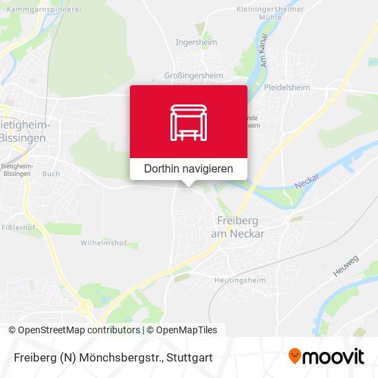 Freiberg (N) Mönchsbergstr. Karte