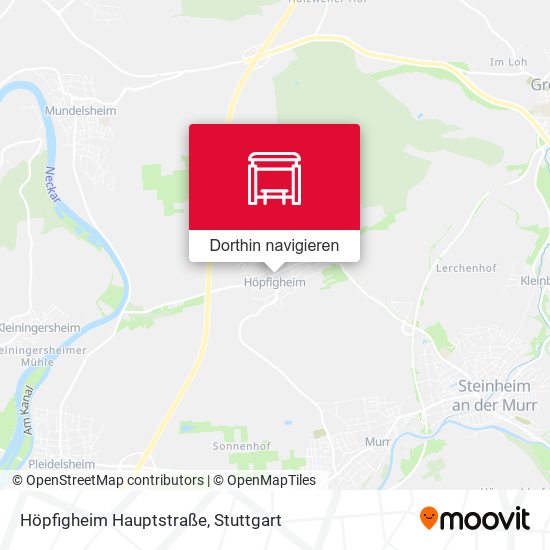Höpfigheim Hauptstraße Karte