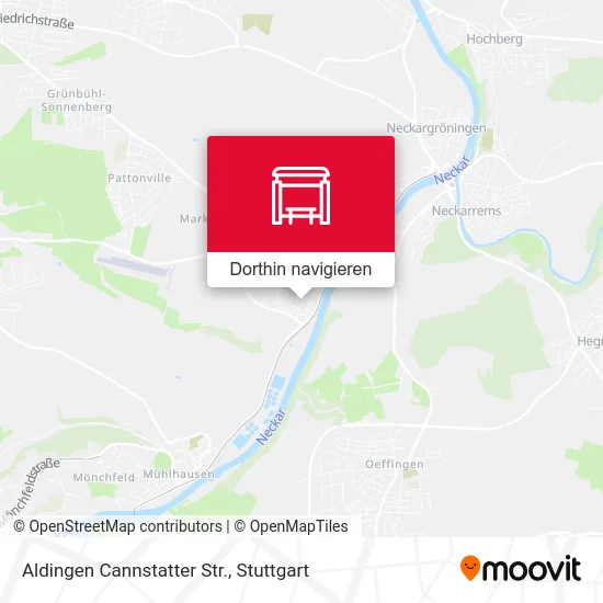 Aldingen Cannstatter Str. Karte