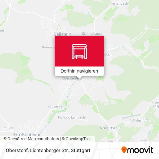 Oberstenf. Lichtenberger Str. Karte