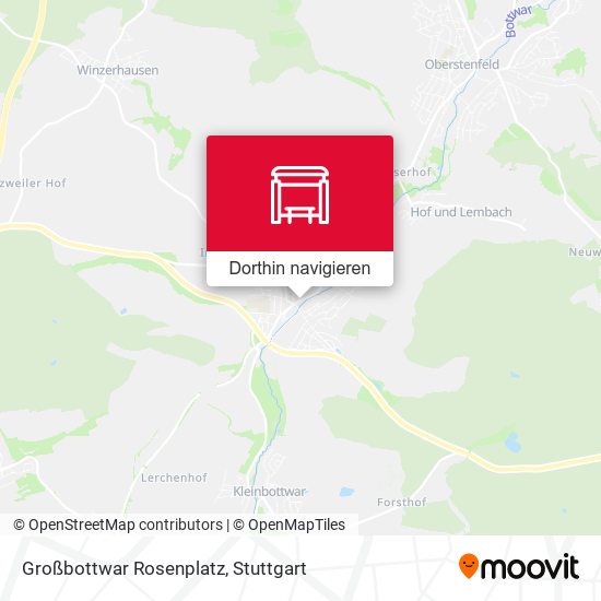 Großbottwar Rosenplatz Karte