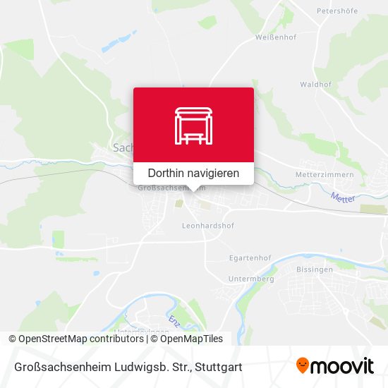 Großsachsenheim Ludwigsb. Str. Karte