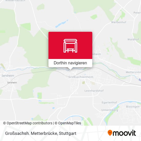 Großsachsh. Metterbrücke Karte