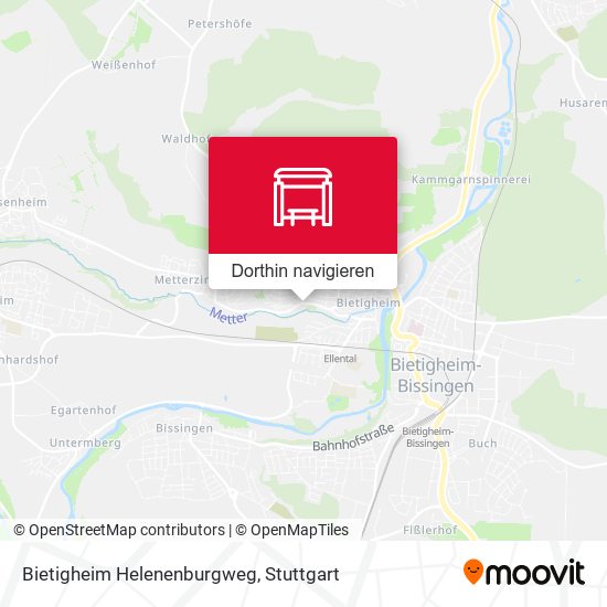 Bietigheim Helenenburgweg Karte