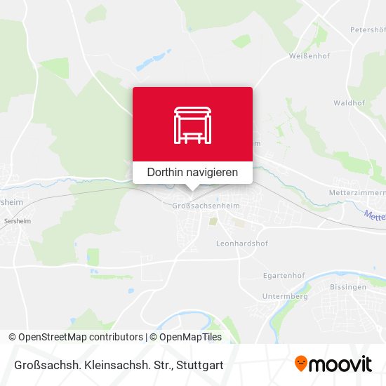 Großsachsh. Kleinsachsh. Str. Karte
