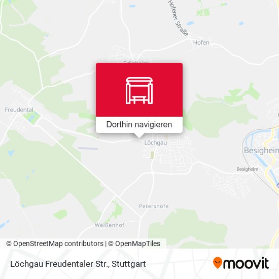 Löchgau Freudentaler Str. Karte