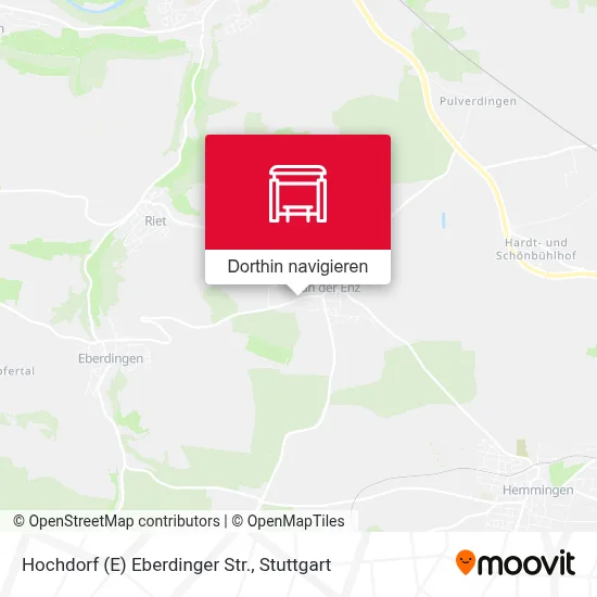 Hochdorf (E) Eberdinger Str. Karte