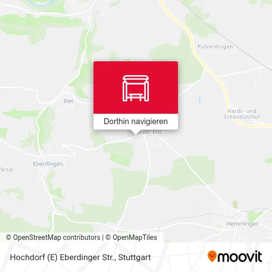 Hochdorf (E) Eberdinger Str. Karte
