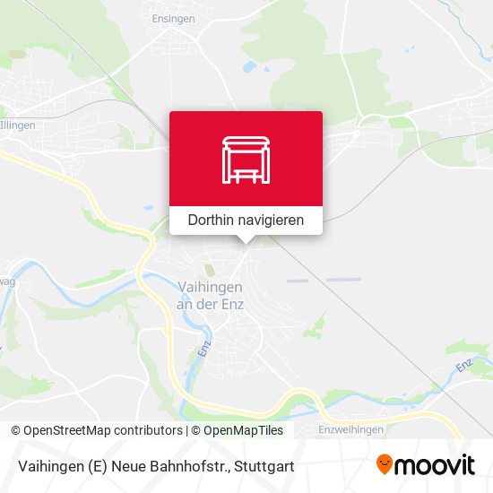 Vaihingen (E) Neue Bahnhofstr. Karte