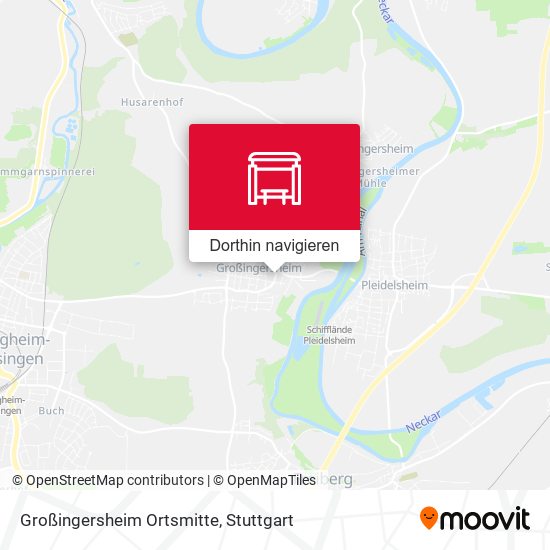 Großingersheim Ortsmitte Karte
