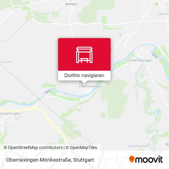 Oberriexingen Mörikestraße Karte