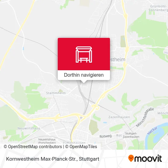 Kornwestheim Max-Planck-Str. Karte