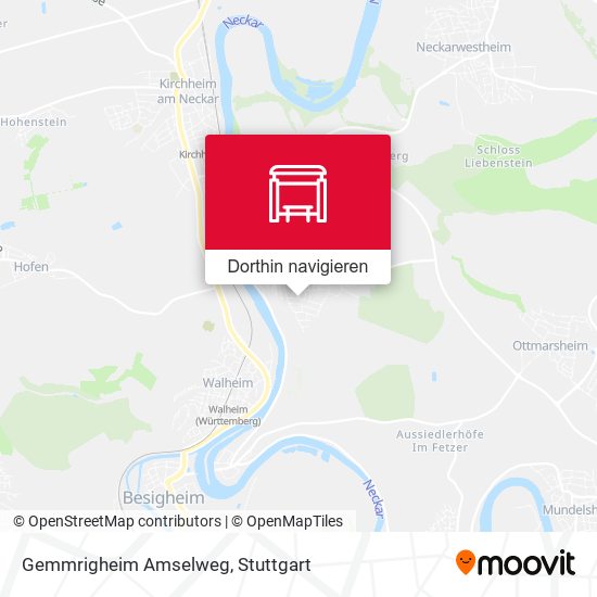 Gemmrigheim Amselweg Karte