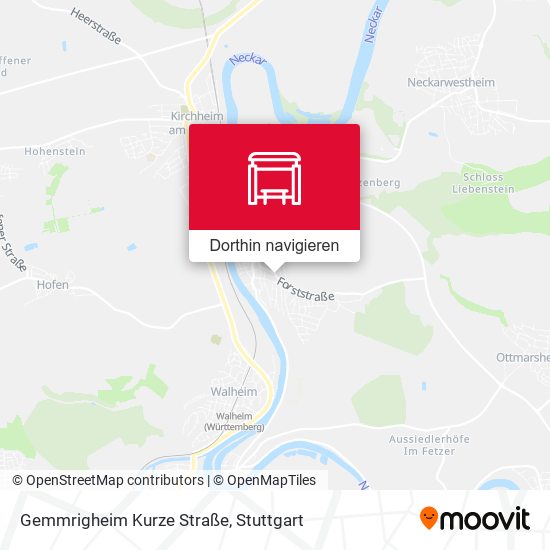 Gemmrigheim Kurze Straße Karte