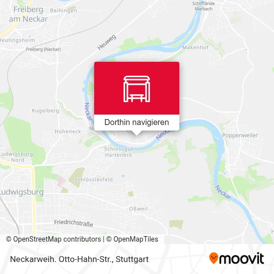 Neckarweih. Otto-Hahn-Str. Karte