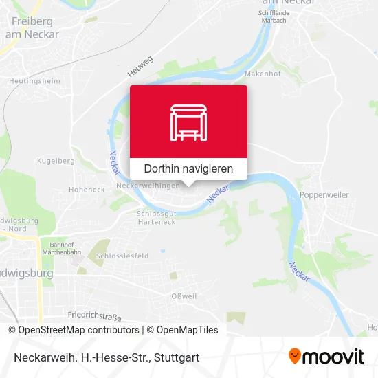 Neckarweih. H.-Hesse-Str. Karte