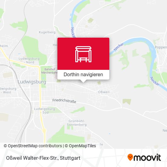Oßweil Walter-Flex-Str. Karte