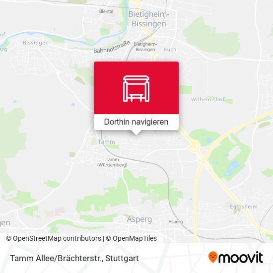 Tamm Allee/Brächterstr. Karte
