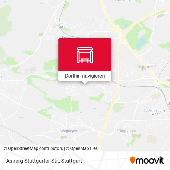 Asperg Stuttgarter Str. Karte