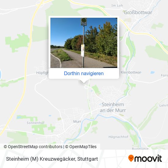 Steinheim (M) Kreuzwegäcker Karte